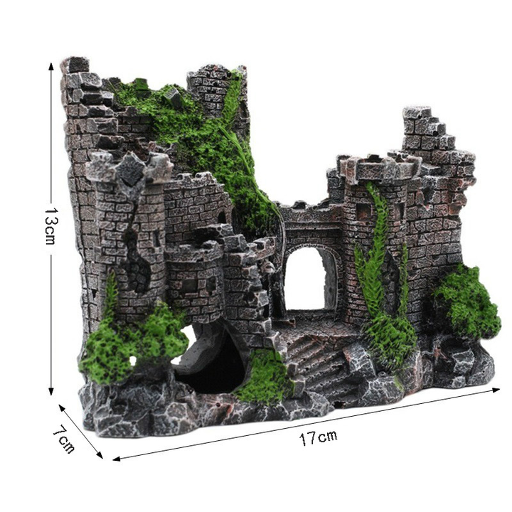 Transform Your Aquarium with Our Resin Castle Fish Tank Decoration
