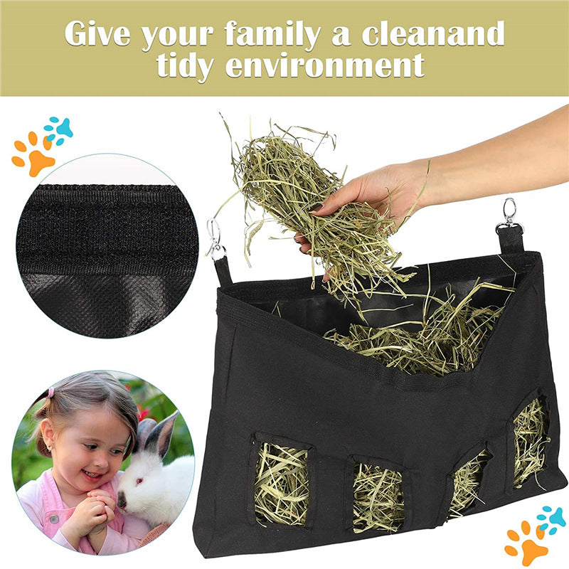 Elevate Your Pet's Dining Experience with Our Rabbit Hay Feeder Bag
