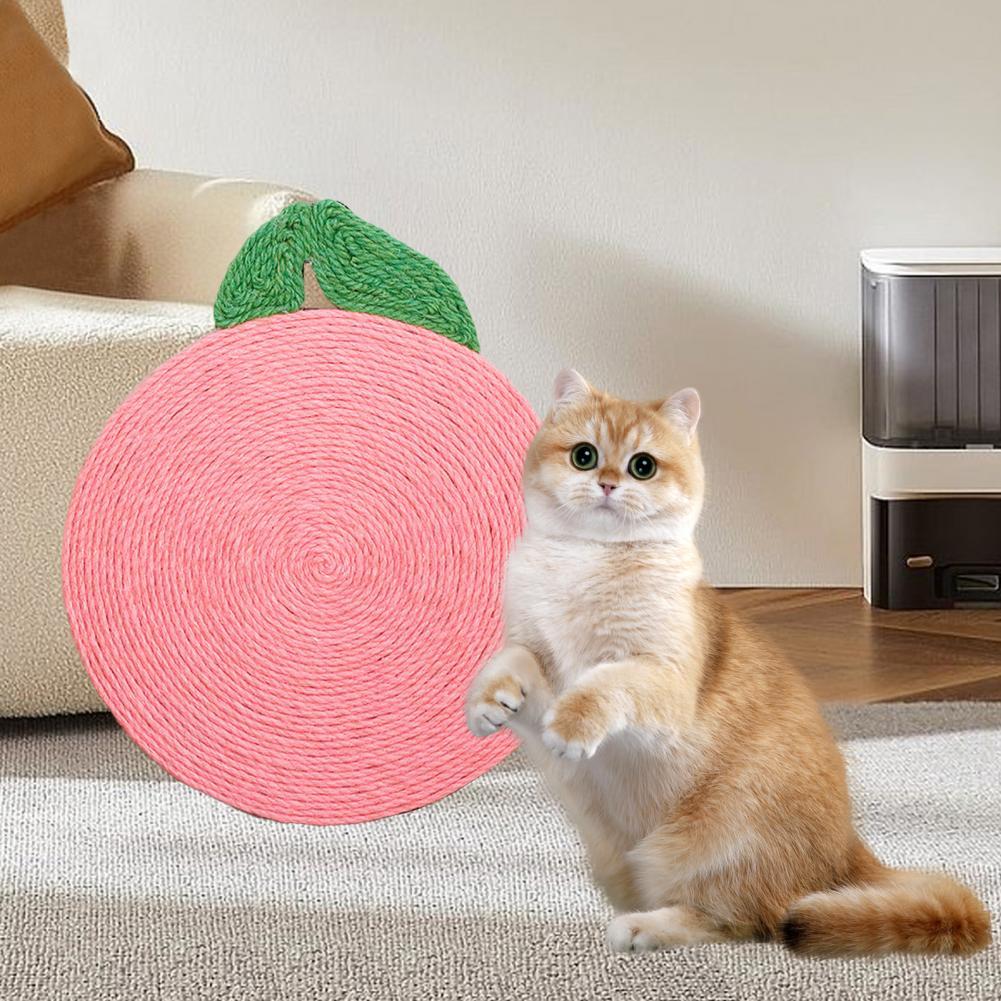 Traceless Hook Sisal Cat Scratching Mat Flower Shape