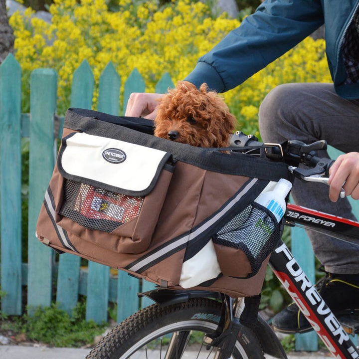 Pet Bicycle Carrier Cat Dog Bicycle Bag Bike