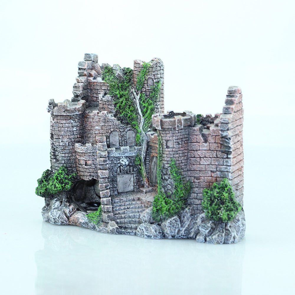 Resin Castle Fish Tank Decoration