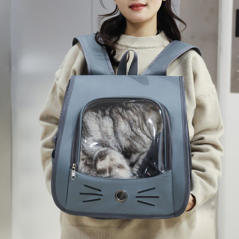 Pet Cat Carrier Backpack Outdoor Shoulders Bag