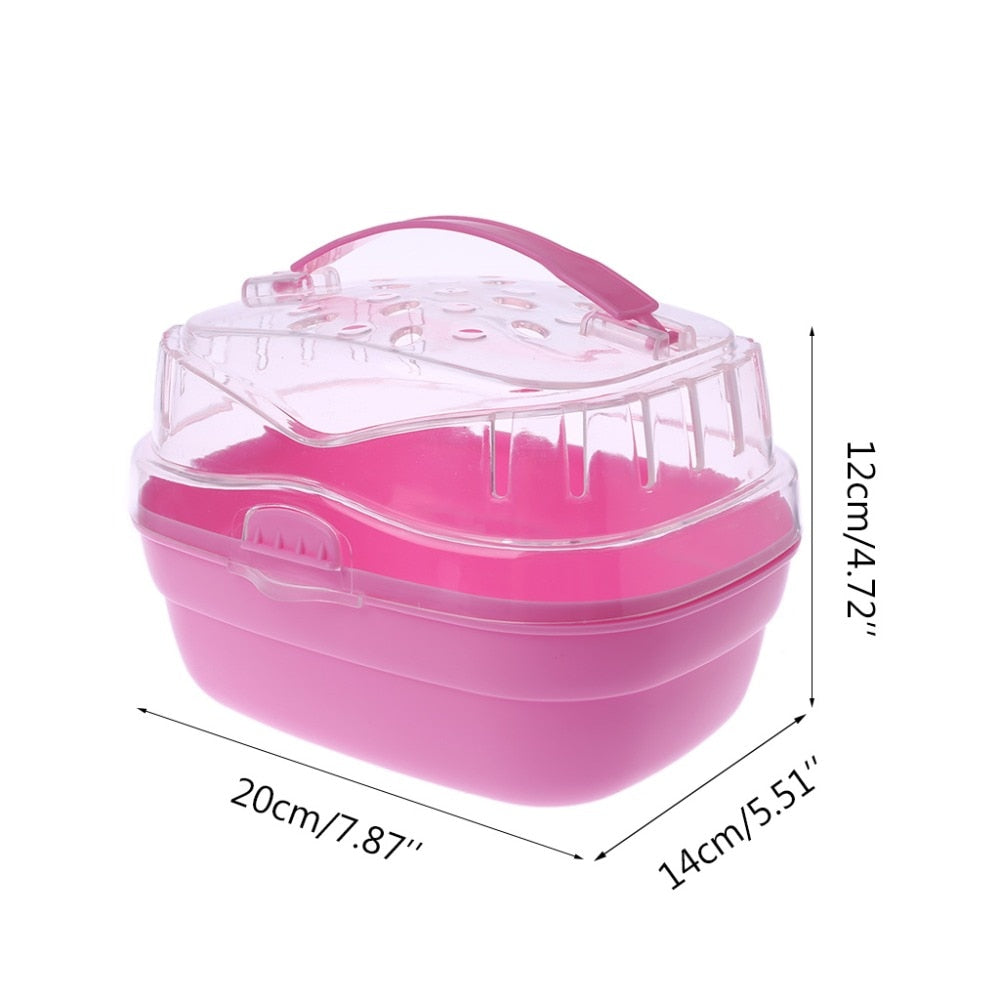 Transparent Hamster Cage Small Pet Habitat