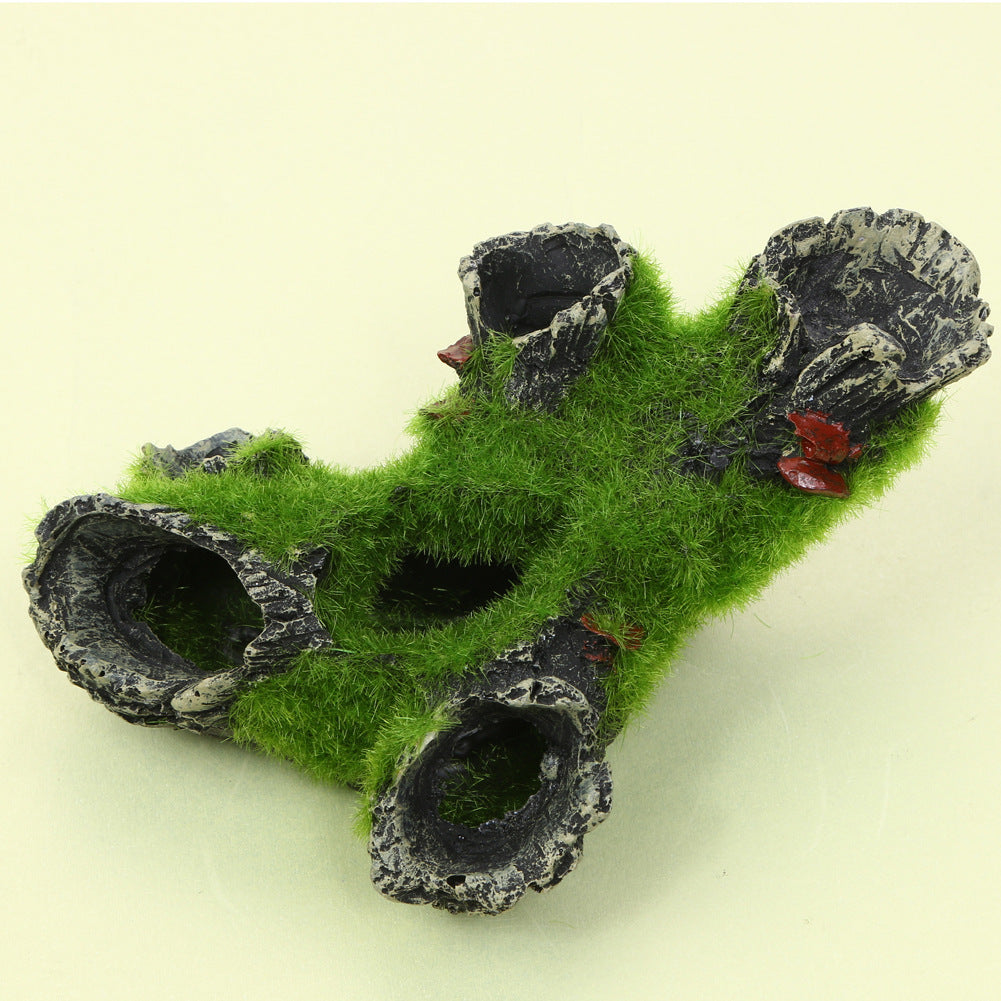 Imitation Moss Tree Root Shrimp Nest Aquarium Decoration