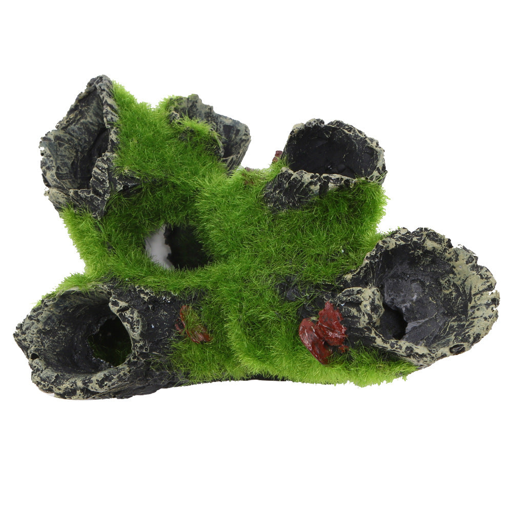 Imitation Moss Tree Root Shrimp Nest Aquarium Decoration