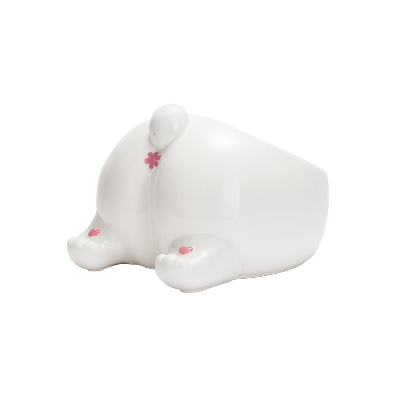 Ceramic Pet Cat & Dog Feeding Bowls Holder