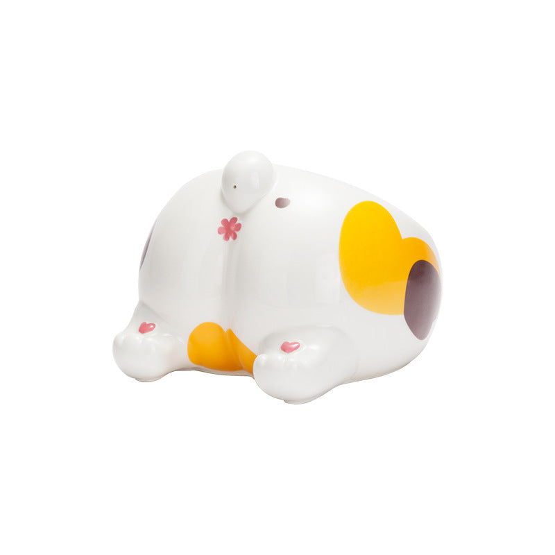 Ceramic Pet Cat & Dog Feeding Bowls Holder