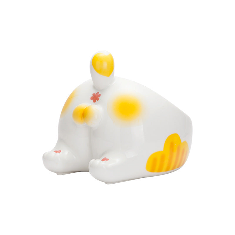 Ceramic Pet Cat & Dog Feeding Bowls Holder