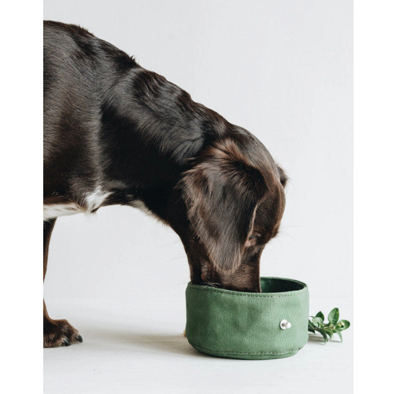 Dog Portable Pet Ration Bag Water & Feeding Bowl