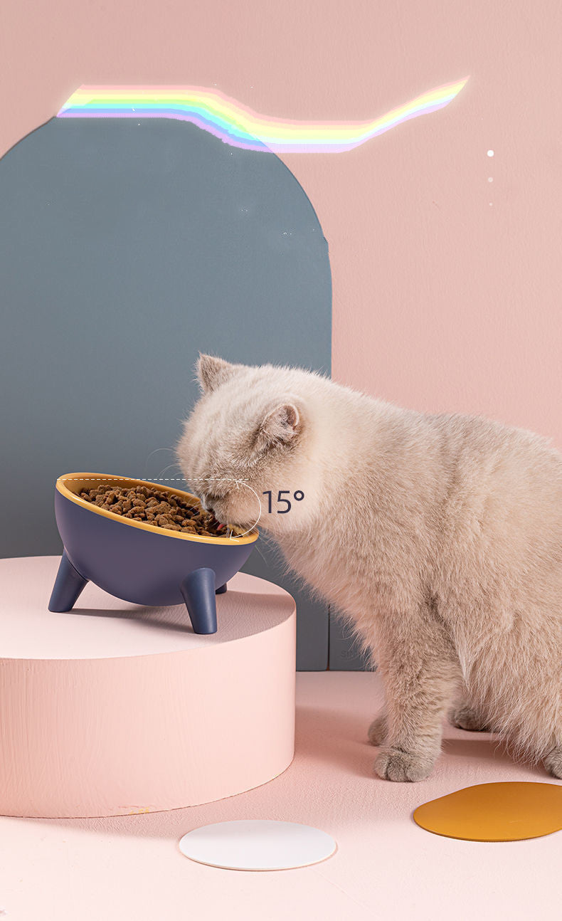 Pet Cat Feeding Food Bowls
