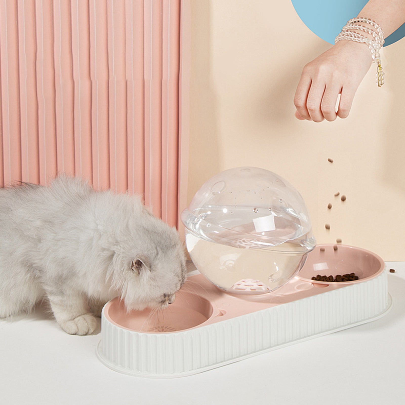 Plastic Pet Feeding Drinkers Cat