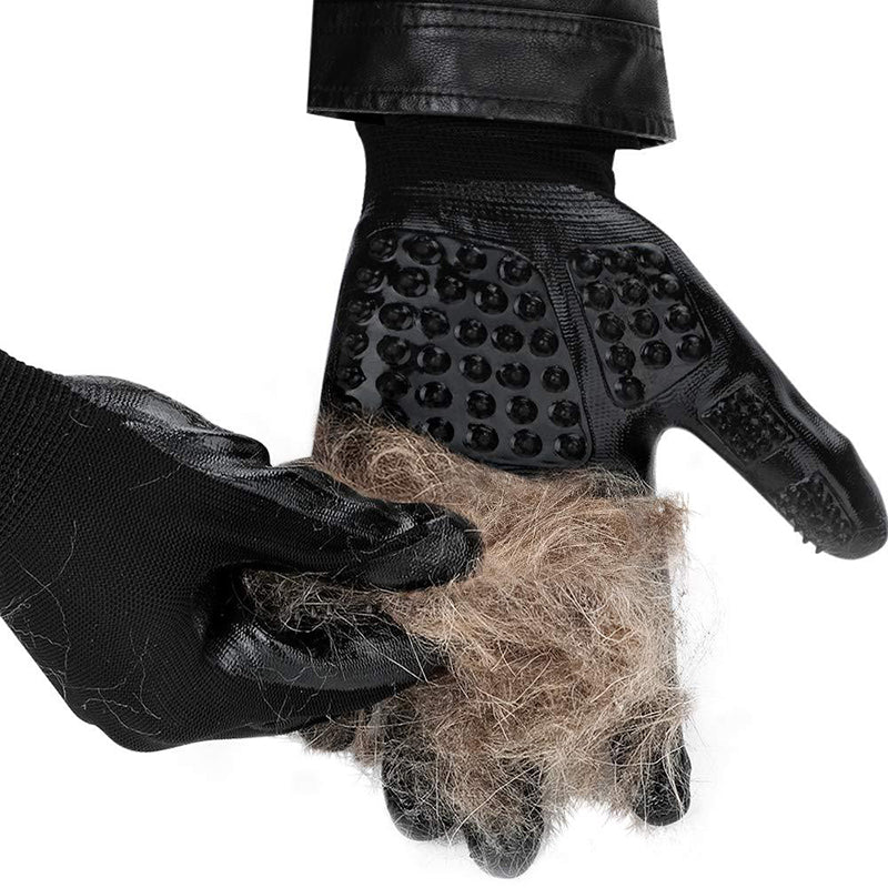 Pet Hair Grooming Glove & Soft Rubber Hair Remover