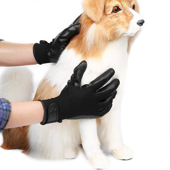 Pet Hair Grooming Glove & Soft Rubber Hair Remover