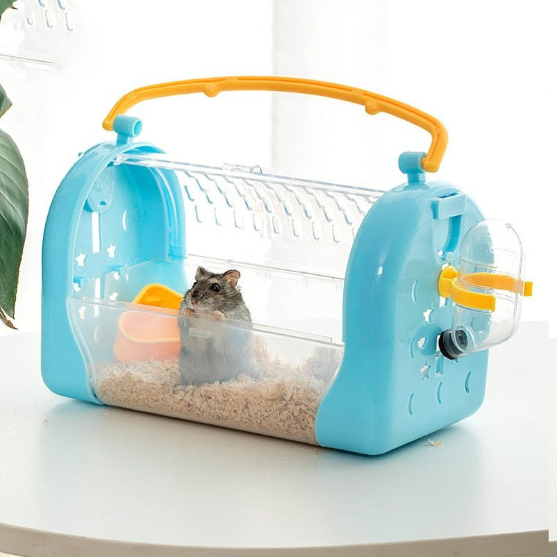 Portable Cage To Go Out Transparent Bag Hamster Out To Carry Cage