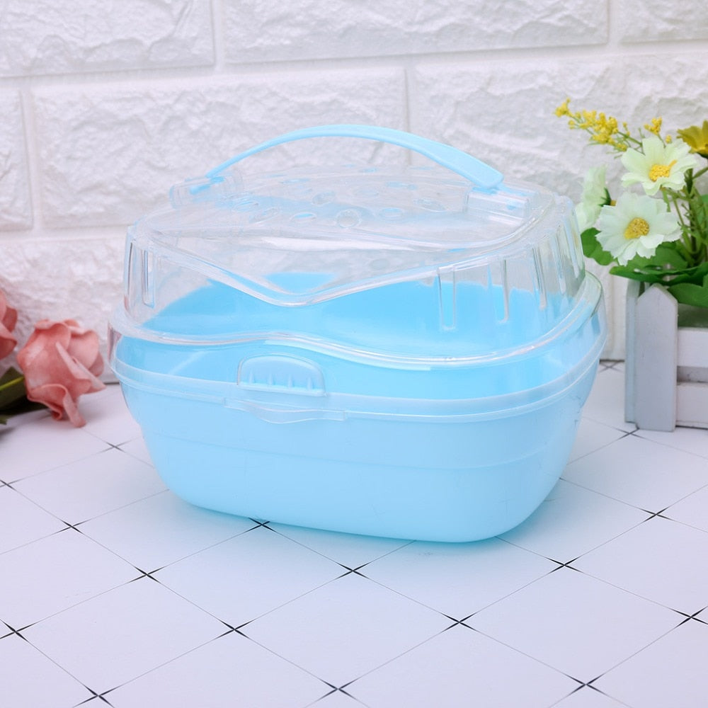 Transparent Hamster Cage Small Pet Habitat