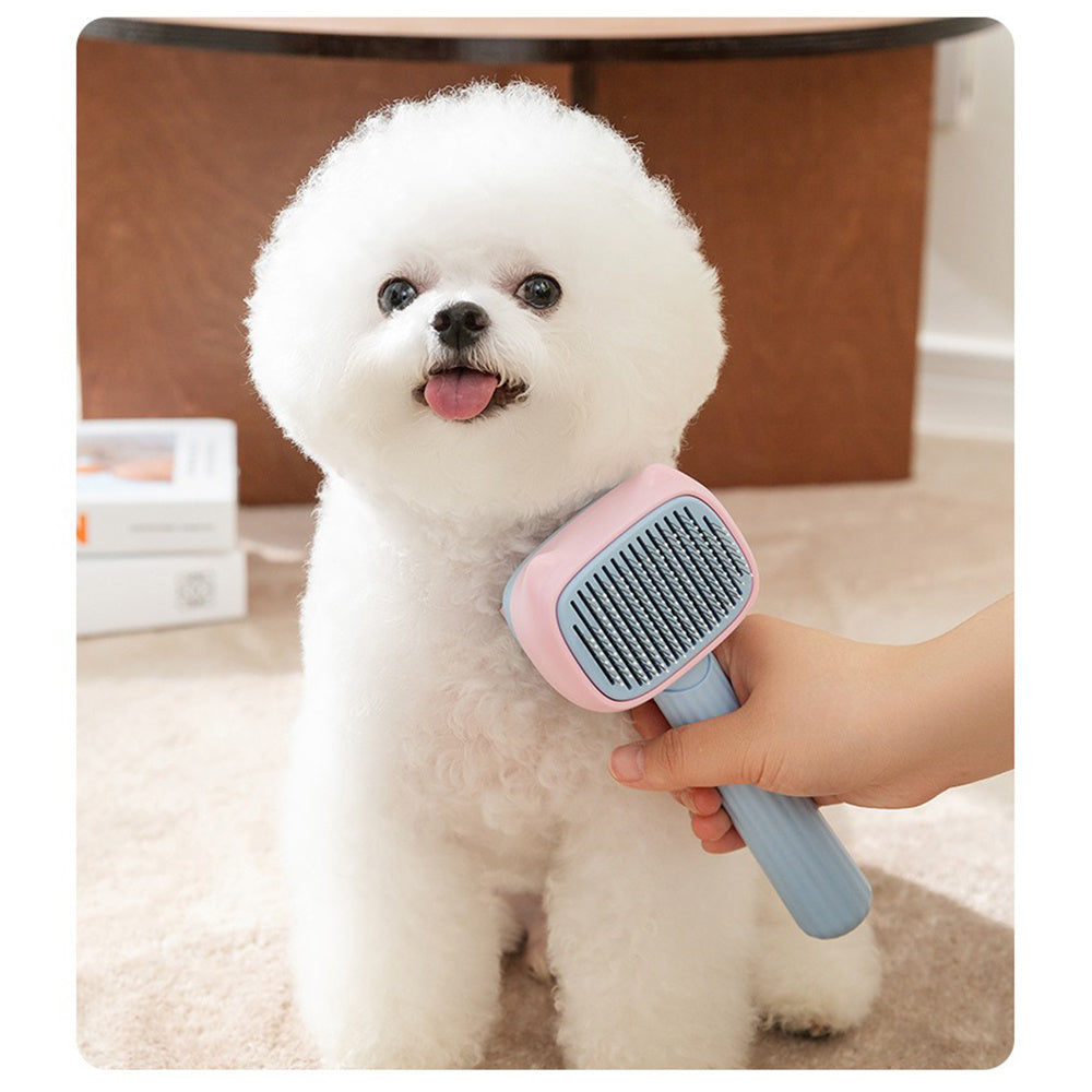 Pet Grooming & Deshedding Brush For Dogs