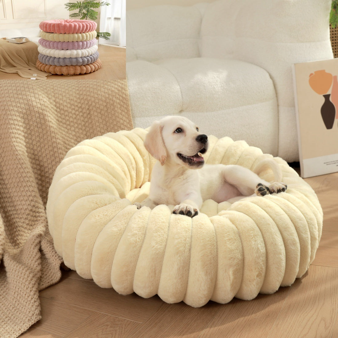Pet Nest Straight Rabbit Plush Mat