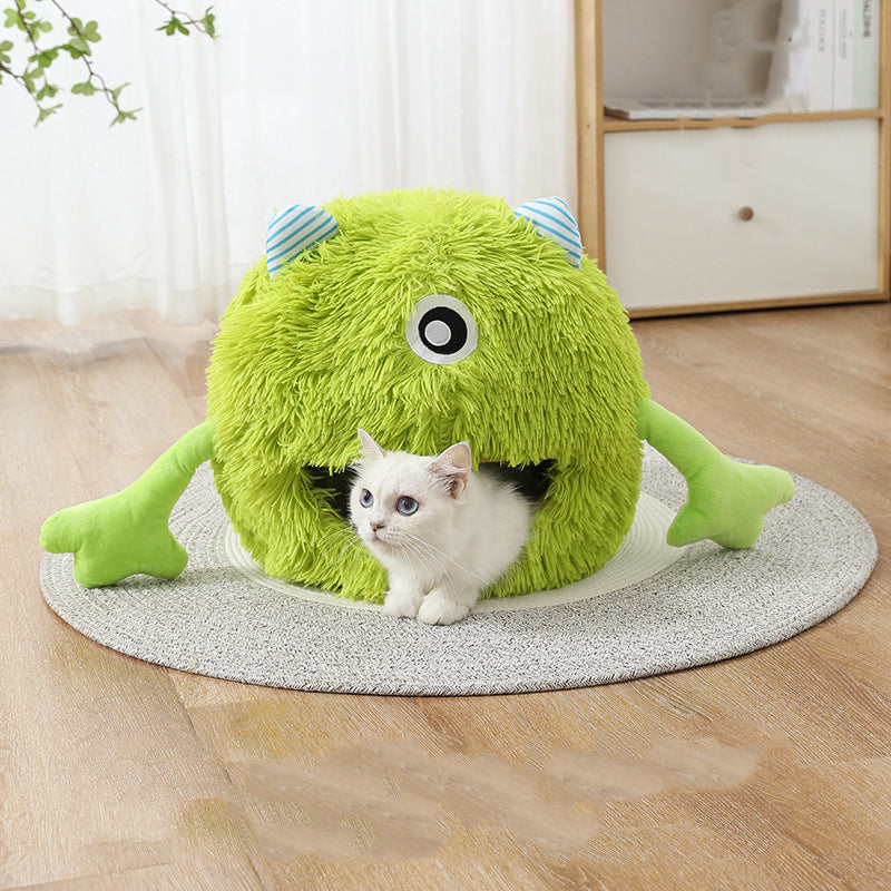 Cat Bed Machine Washable Fluffy Round