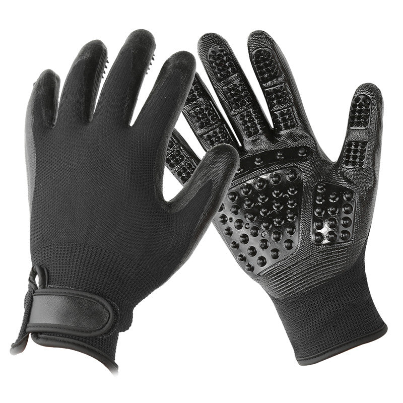 Pet Hair Grooming Glove & Soft Rubber Hair Remover