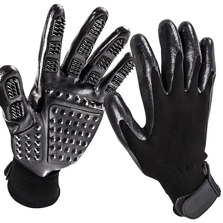 Pet Hair Grooming Glove & Soft Rubber Hair Remover