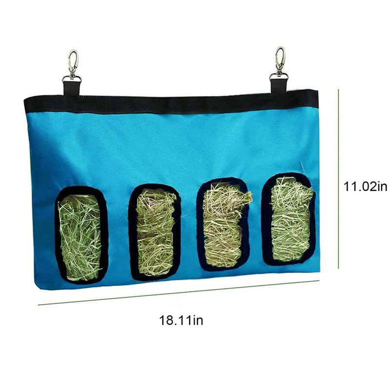 Rabbit Hay Feeder Bag Guinea Pig Hanging Storage Bunnies Chinchillas