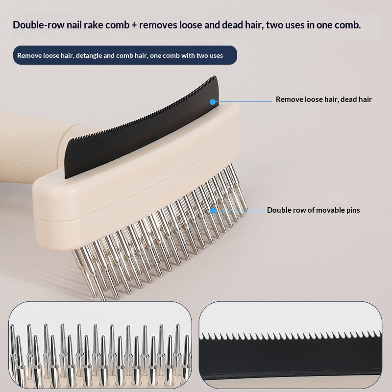 Pet Grooming Brush For Removing Loose And Dead Hair
