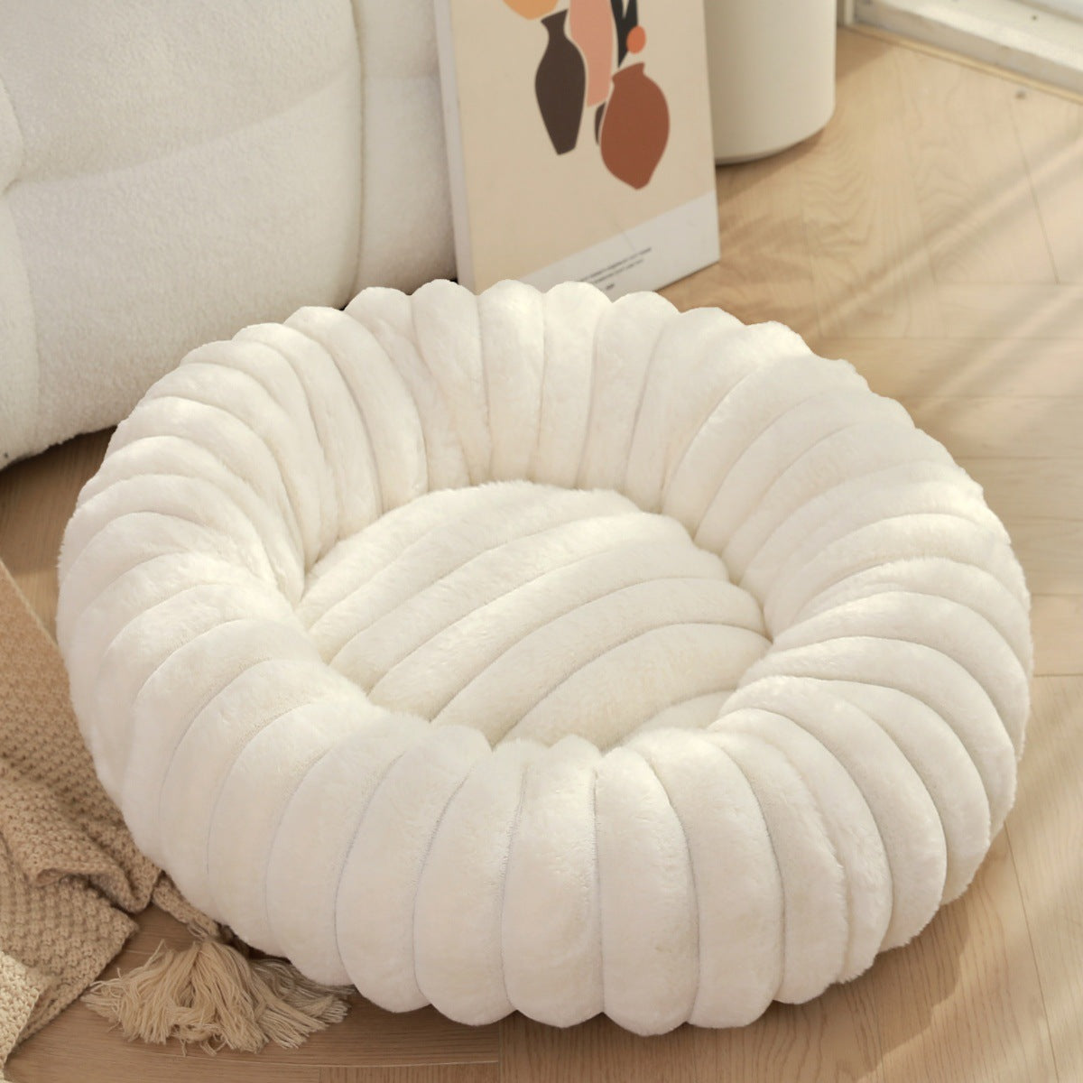 Pet Nest Straight Rabbit Plush Mat