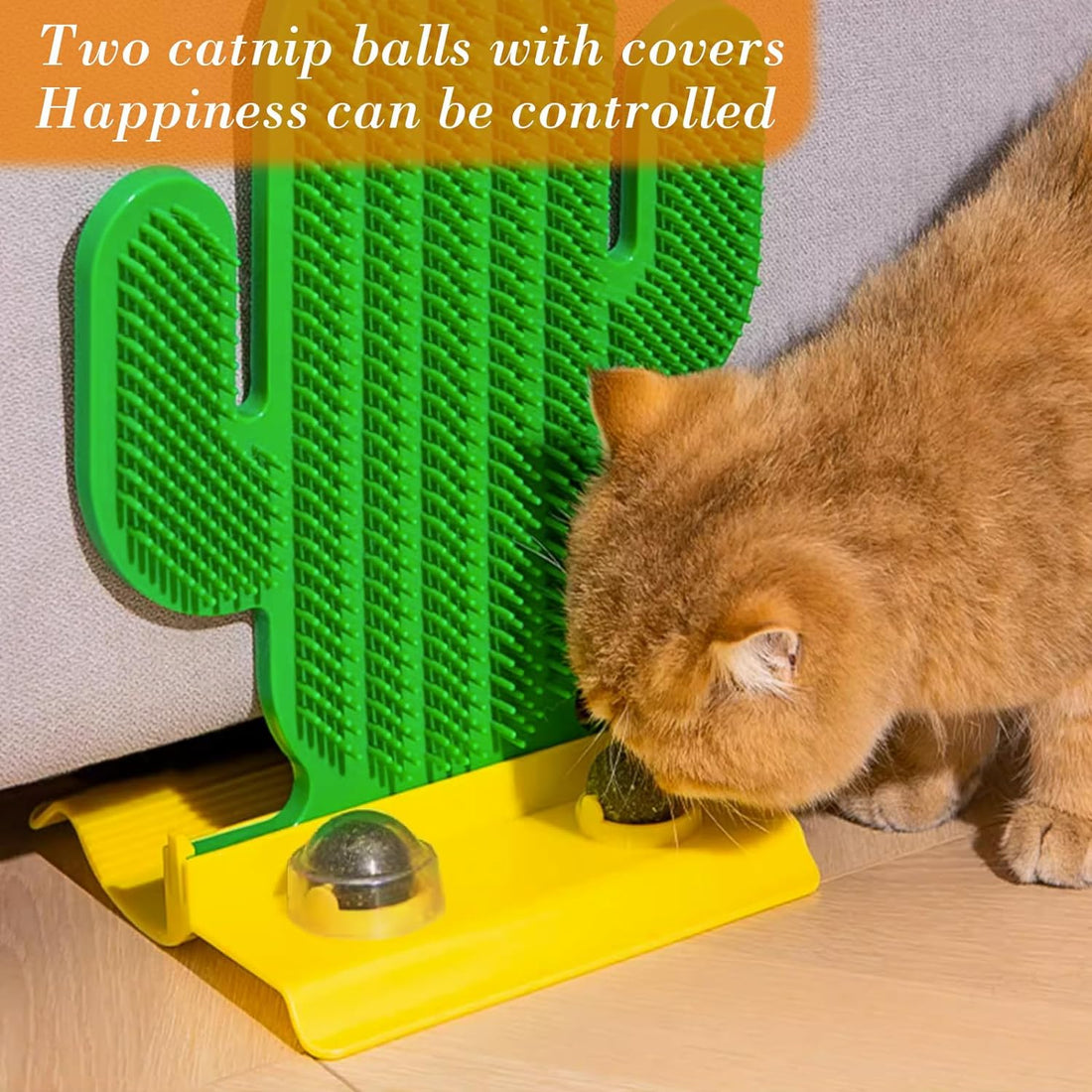 Cactus Self Groomer Corner Cat Scratching Pad Cat Massager Toy