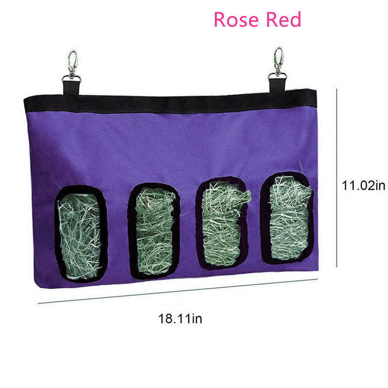 Rabbit Hay Feeder Bag Guinea Pig Hanging Storage Bunnies Chinchillas