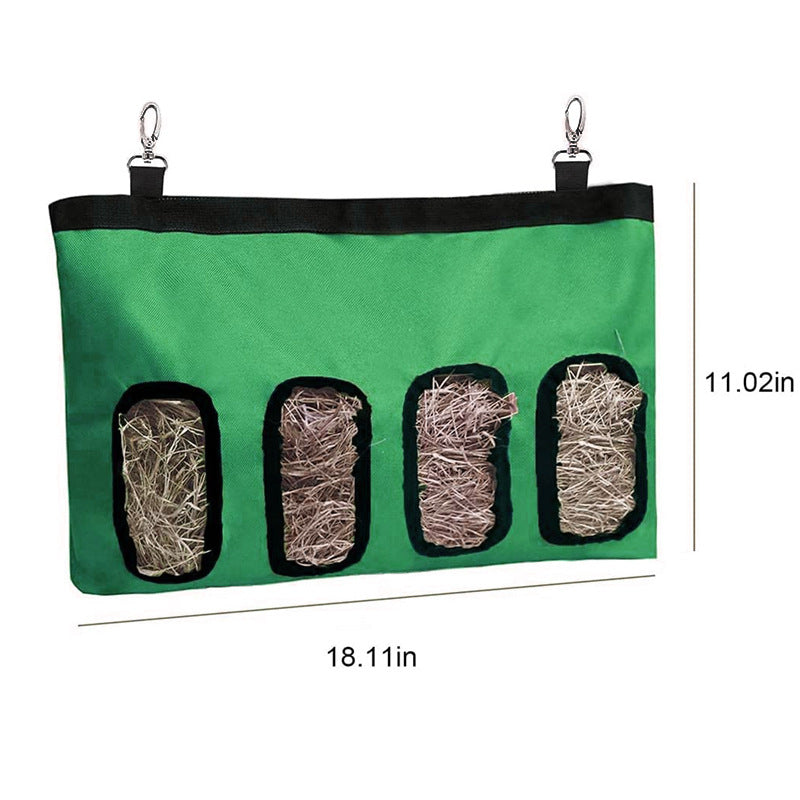 Rabbit Hay Feeder Bag Guinea Pig Hanging Storage Bunnies Chinchillas