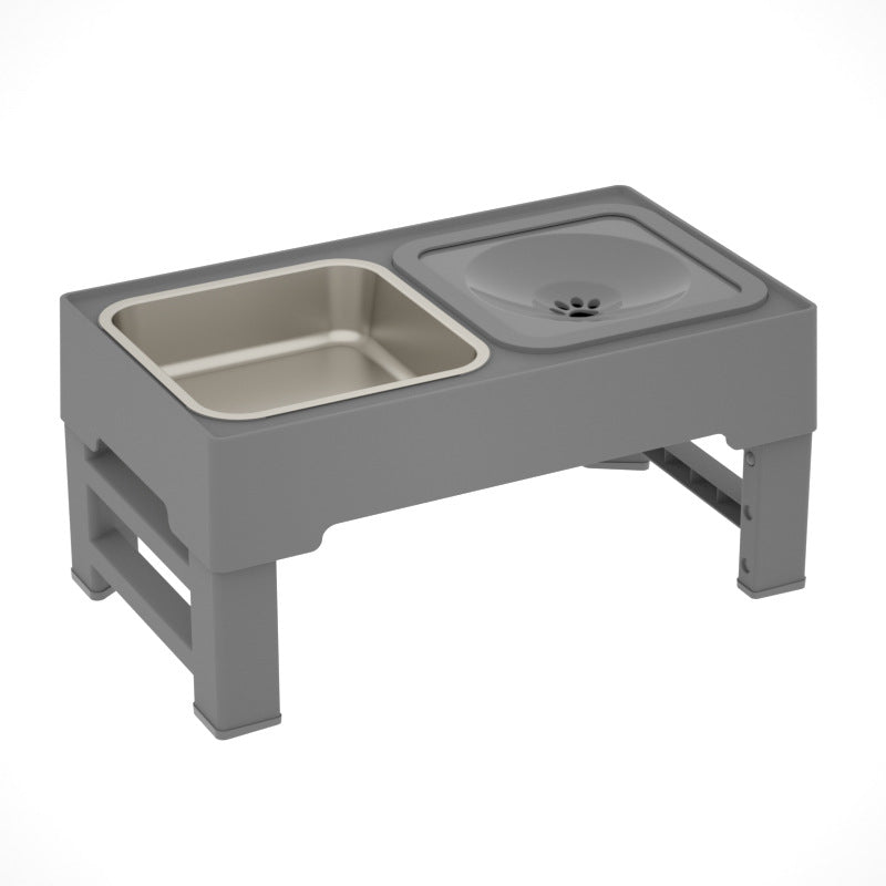 Pets Feeding Dish Bowl Big Dog Elevated Food Water Feeders