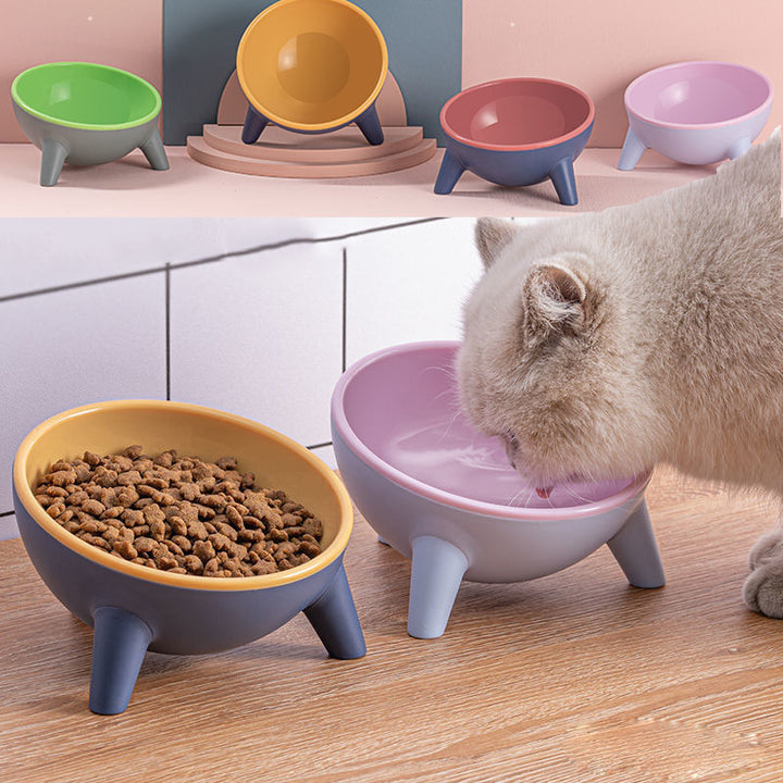 Pet Cat Feeding Food Bowls