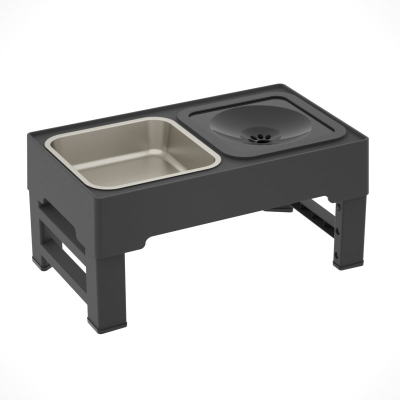 Pets Feeding Dish Bowl Big Dog Elevated Food Water Feeders