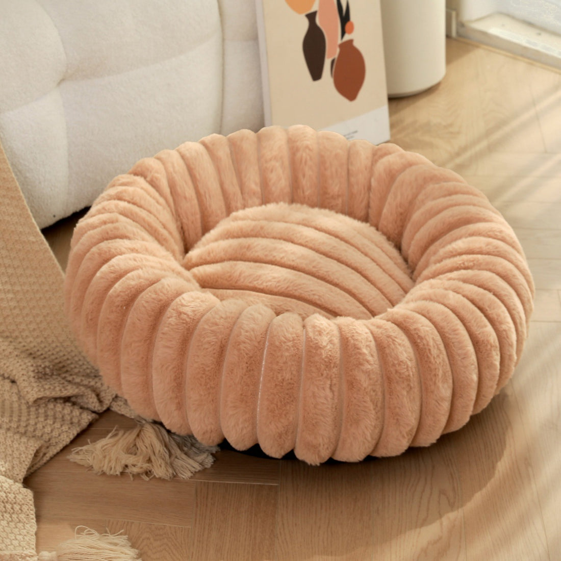 Pet Nest Straight Rabbit Plush Mat