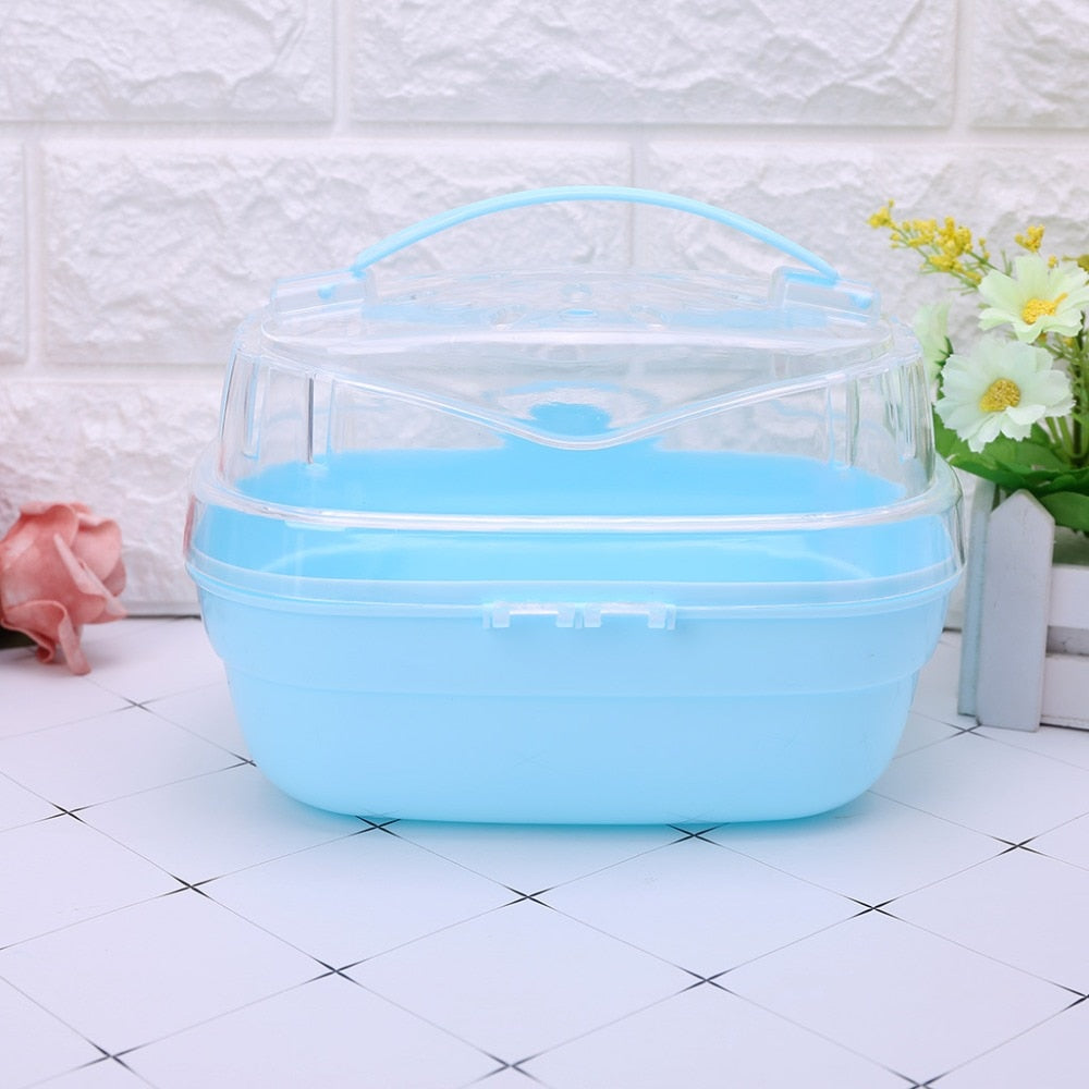 Transparent Hamster Cage Small Pet Habitat
