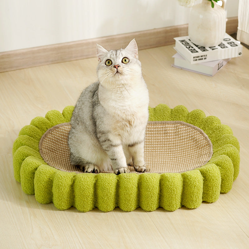 Oval Cat Scratching Pad Bowl Cardboard Cat Scratch Nest Furniture Protector