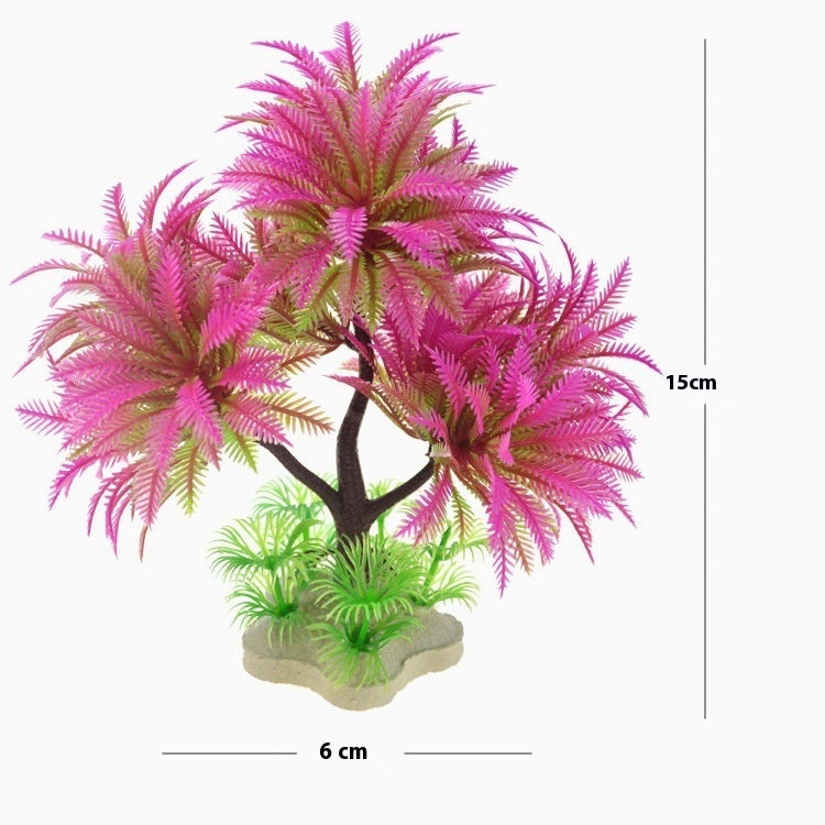 Artificial Aquarium Water Grass Tree Plastic Plant Decoration
