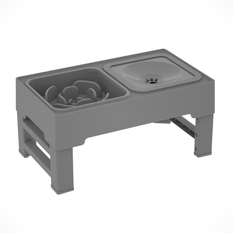 Pets Feeding Dish Bowl Big Dog Elevated Food Water Feeders