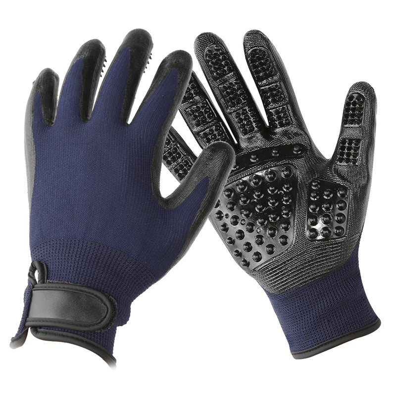 Pet Hair Grooming Glove & Soft Rubber Hair Remover