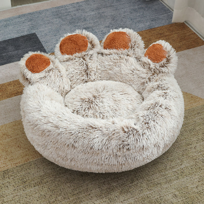 Pet Plush Doghouse Bed Winter Warm Hand-shaped