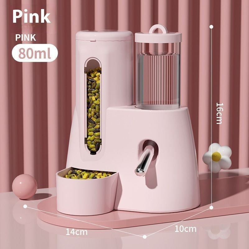Hamster Automatic Water Feeder Kettle Food Basin