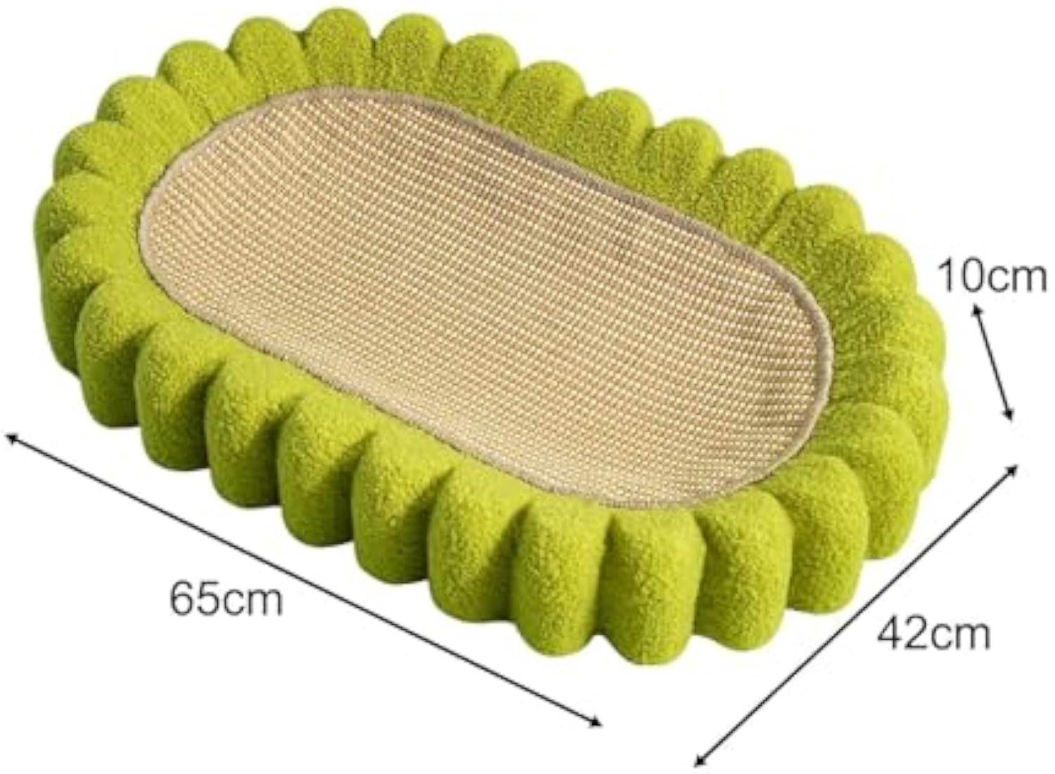 Oval Cat Scratching Pad Bowl Cardboard Cat Scratch Nest Furniture Protector