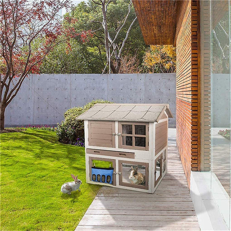 Rabbit Hay Feeder Bag Guinea Pig Hanging Storage Bunnies Chinchillas