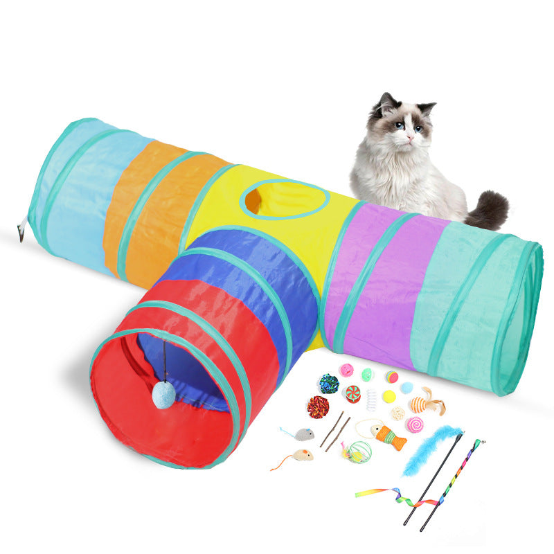 Tunnel Foldable Pet Climbing Path Cat Toys