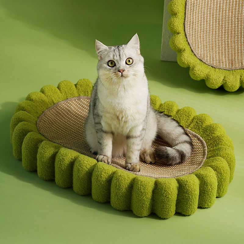 Oval Cat Scratching Pad Bowl Cardboard Cat Scratch Nest Furniture Protector