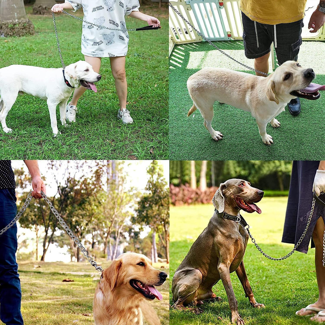 Pet Leash Chain With Soft Padded Handle
