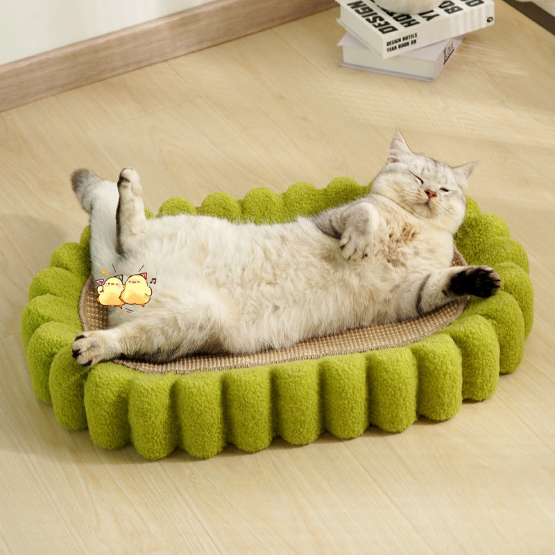 Oval Cat Scratching Pad Bowl Cardboard Cat Scratch Nest Furniture Protector