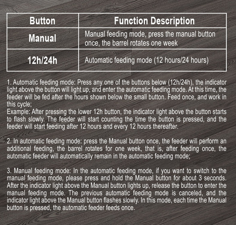 European Standard Fish Tank Timer Particle Feeder