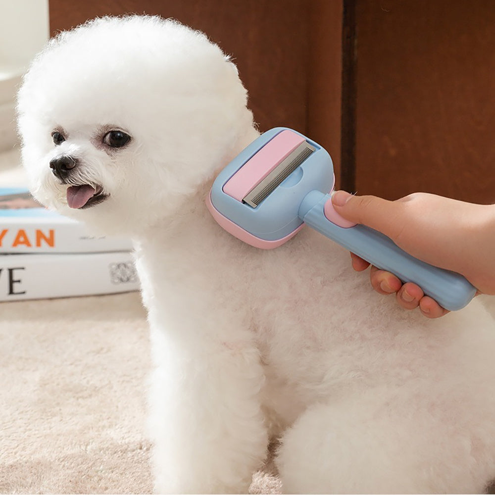 Pet Grooming & Deshedding Brush For Dogs