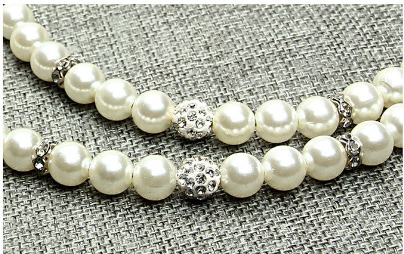 Pet leash Dog pearl collar
